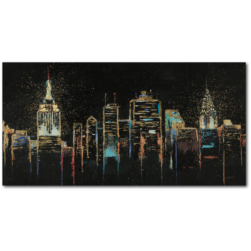 Paysage urbain-reproduction d’art sur toile tendue, H 24 po x l 48 po x 1,5 po