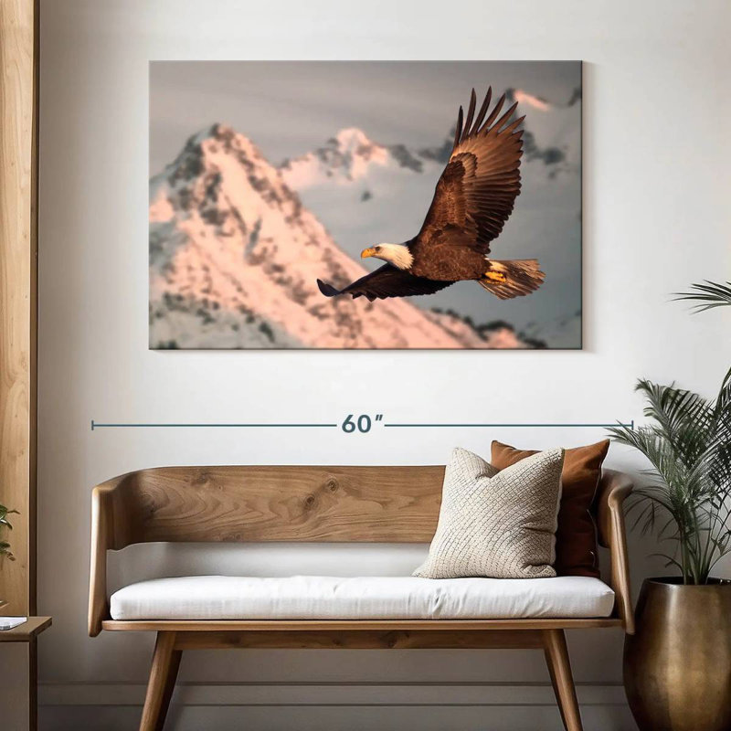 Brampt Majestic Bald Eagle, 32" H x 48" W