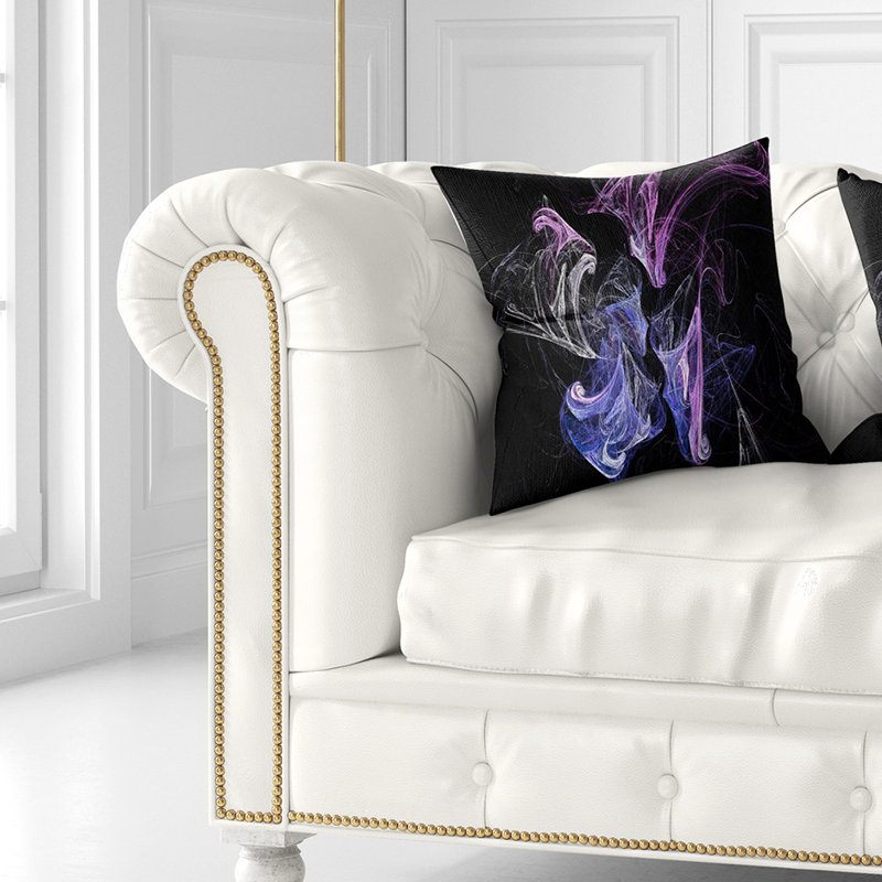  Coussin abstrait, 16 po x 1 po, Coussin décoratif