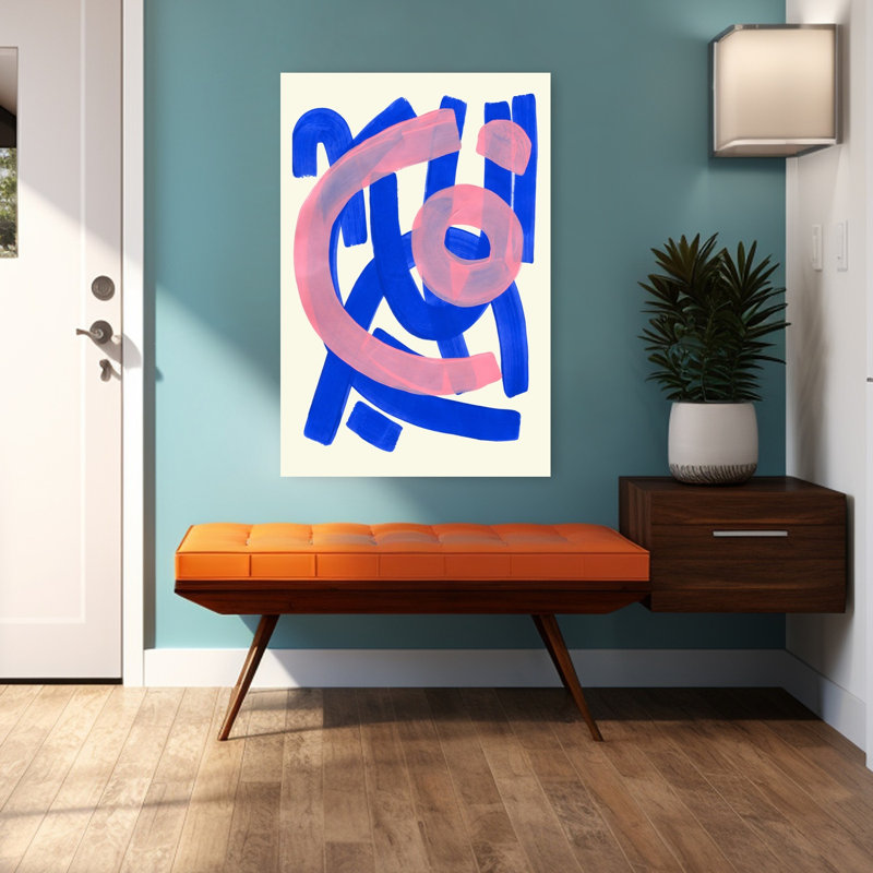 Art contemporain, art contemporain abstrait, H 48 po x l 32 po