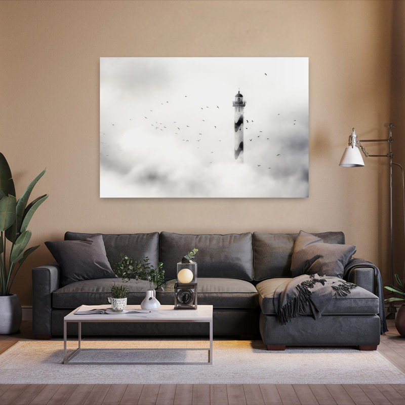 Art contemporain, paysage abstrait, paysage côtier, H 60 po x l 40 po
