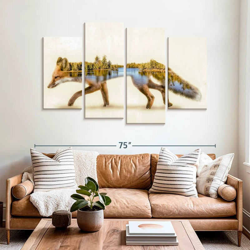 Brampt Forest Fox, 42" H x 68" W