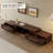 Mid-Century Modern Extendable Walnut TV Stand with Stainless Steel Base, 63.4"-94.5" Adjustable Media Console Fits Up to 100 Inch TV for Living Room-608710323