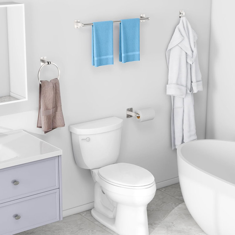 10-Piece Bathroom Hardware Set With Towel Bars, Towel Rings, Toilet Paper Holders And Hooks, Easy Wall Mount Installation
