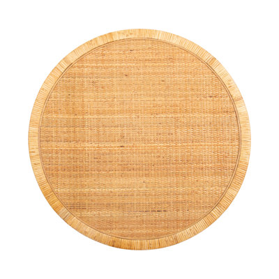 Rafina Coastal Tiered Round Rattan Coffee Table
