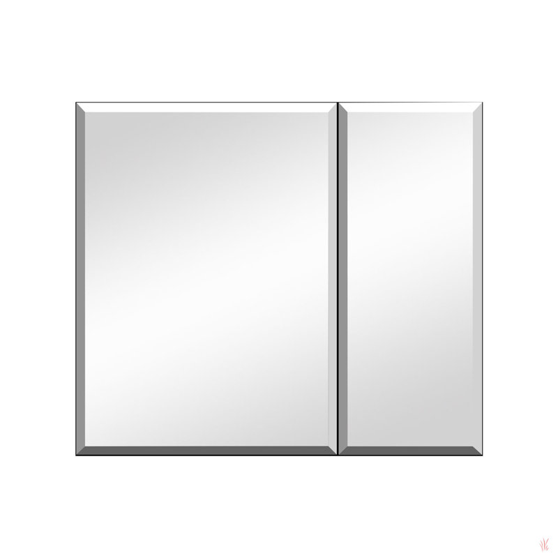 Armoire à pharmacie avec miroir à fixation en surface ou grand espace de rangement encastré en aluminium