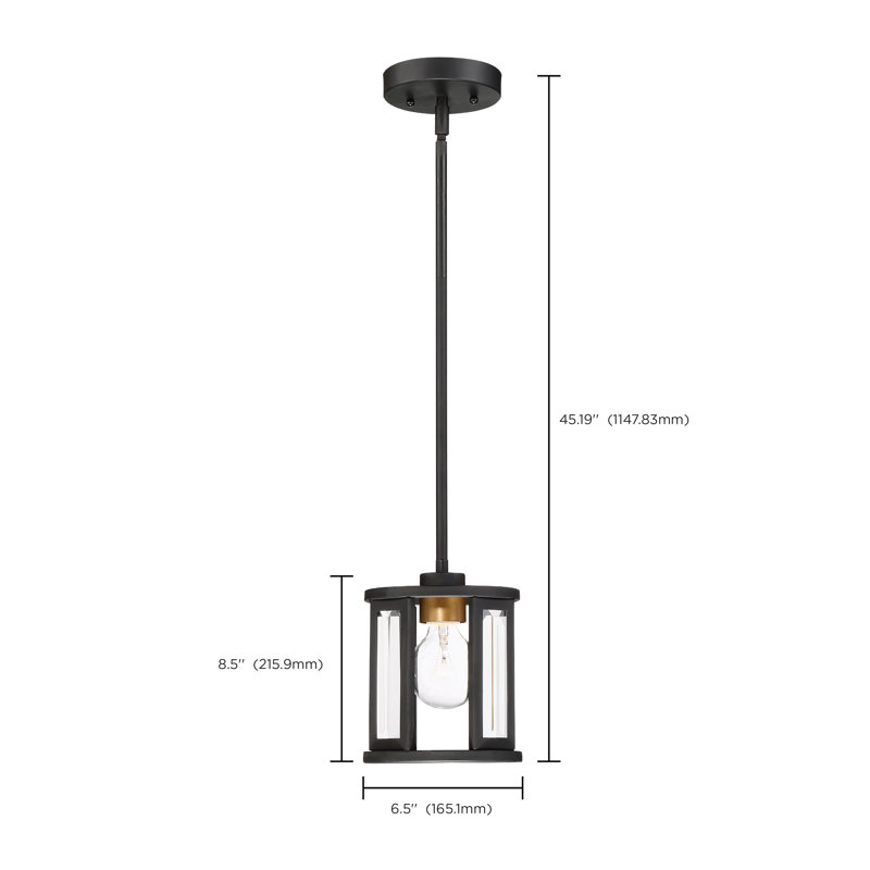 Alliona 1 - Light Black Single Pendant