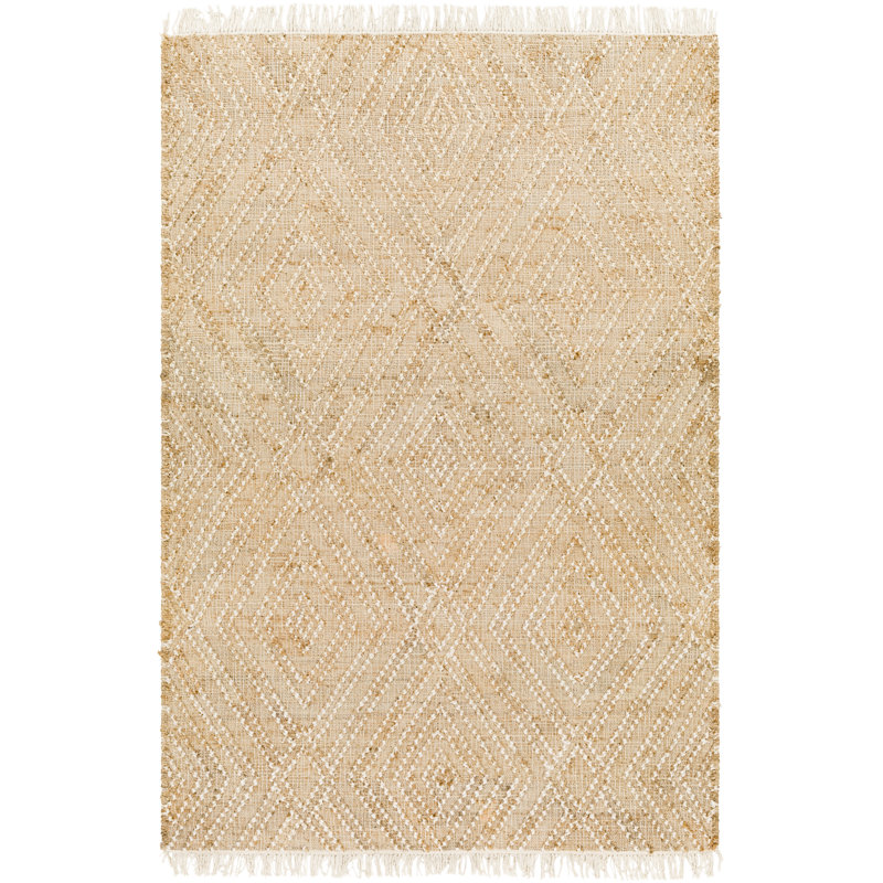 Tapis kaki à motif géométrique Sal, Rectangle 5 pi x 7 pi 6 po