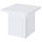 Devar Square Engineered Wood Side End Table White High Gloss-1657673175