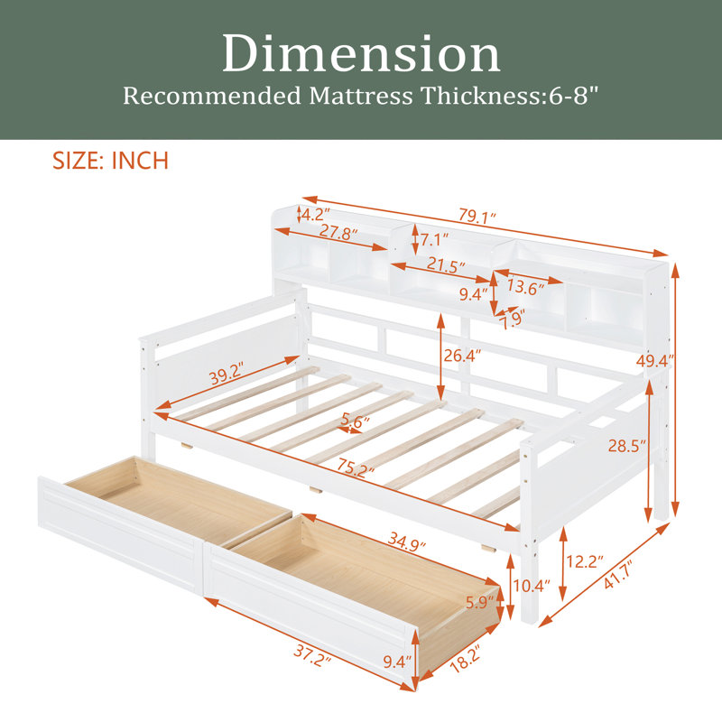 Shlome Daybed, White