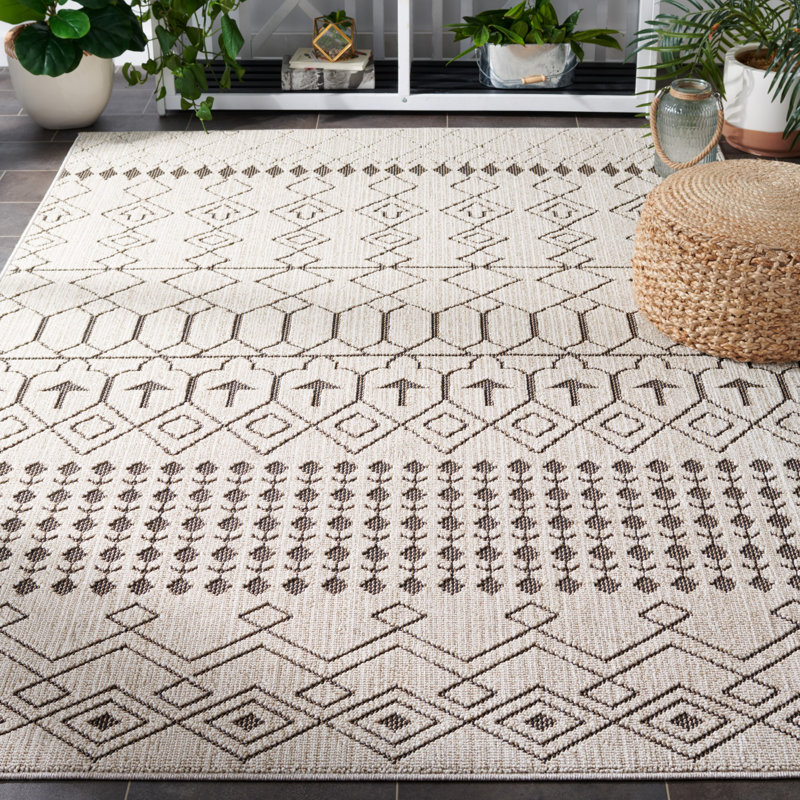 Global Southwestern Indoor/Outdoor Area Rug, Rectangle 9' x 12'