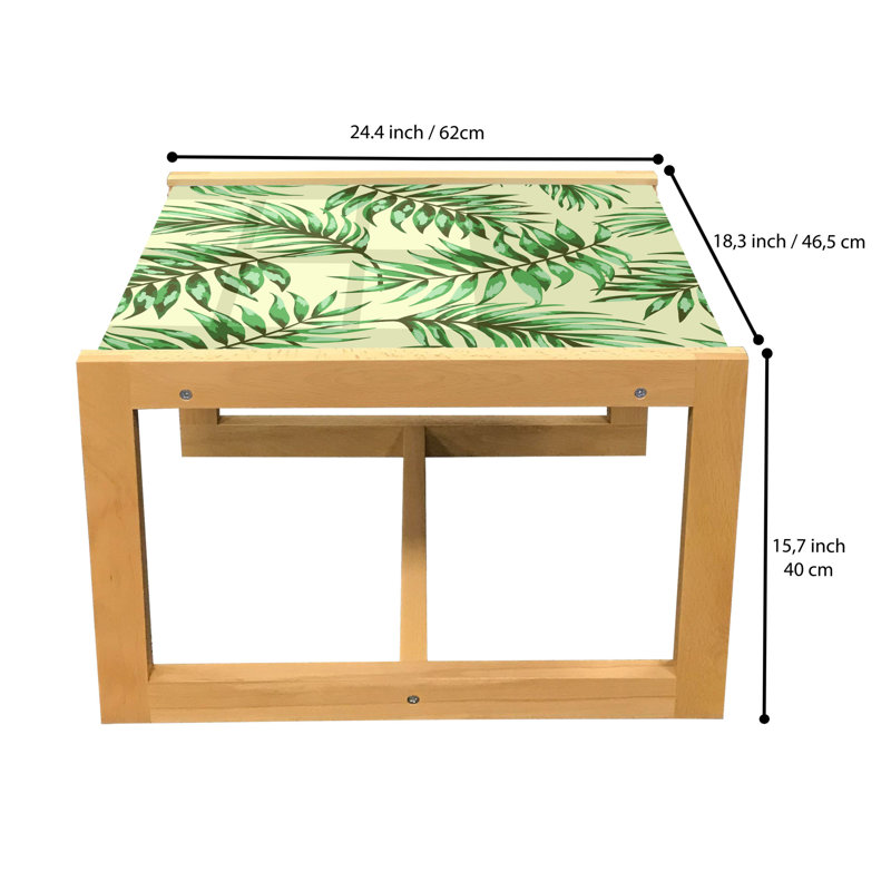 Jaaziah Trestle Coffee Table, 40cm H x 46.5cm W x 62cm D