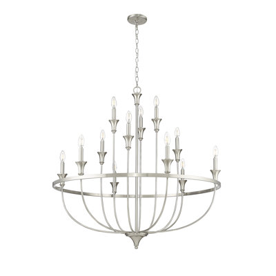 Lustre classique / traditionnel à 12 lumières de 40,2 po de style bougie Emery