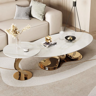 Table basse moderne simple ovale