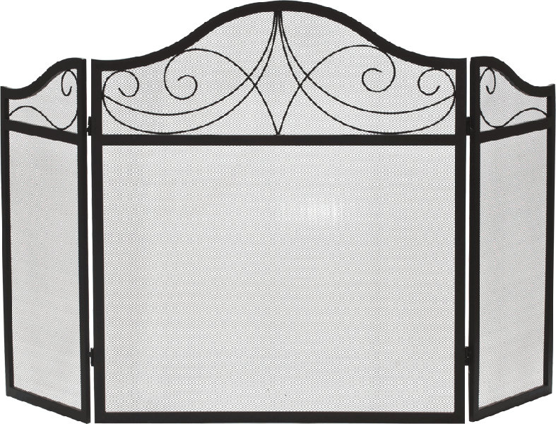 Liviah 3 Panel Steel Fireplace Screen