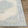Tapis gris / bleu pâle en laine touffeté à la main Bergmann