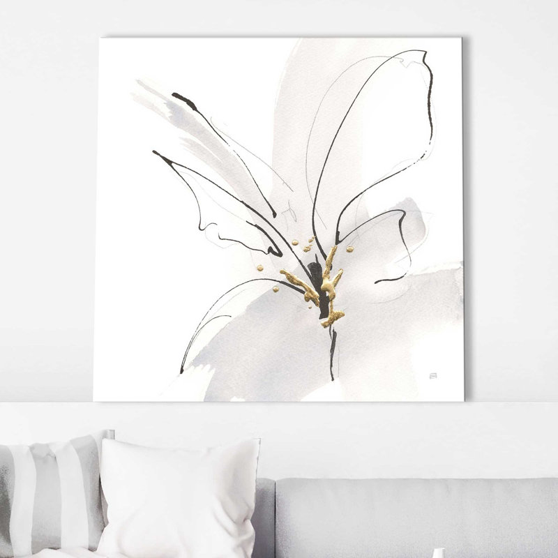 Cool Grey VII - Peinture, L 18 po x H 18 po, Toile tendue