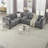 L Shape Modular Sectional Sofa, DIY Combination, Includes Three Single Chair And Three Corner, Chenille