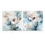 Fleurs délicates grises I - ensemble d'art mural en acrylique sur verre floral-1141387838
