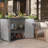 130 Gallon Plastic Lockable Deck Box with Lock in Dove Gray