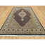 Tapis noir nouvel âge en laine Carvon