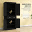 Garde-manger avec portes et tablettes, garde-manger, garde-manger autoportant, buffet-125535037