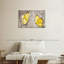 Treillis feuilles d'or sur toile-73643184