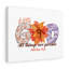 With God Flowers 1 Piece Wrapped Canvas Wall Art-1310847603