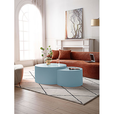 Ensemble de 2 tables basses gigognes