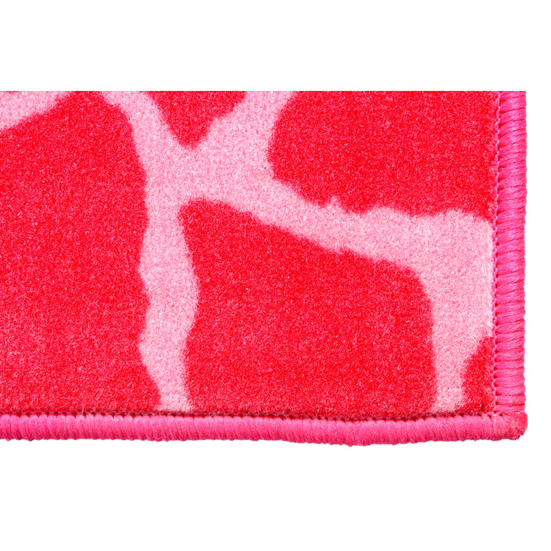 Tapis imprimé animal - Girafe Girly, Hexagone 2 pi