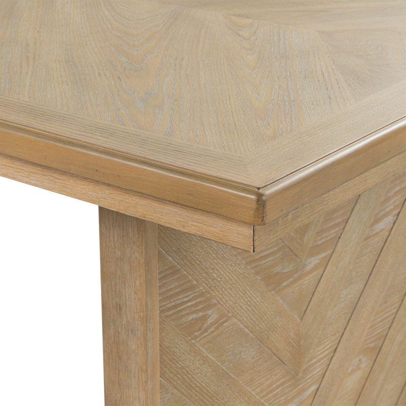Ensemble de table de salle à manger extensible 5 pièces Gamino, 5 pièces: table, 4 chaises, Natural