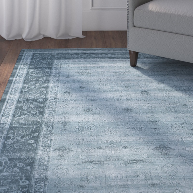 Walston Viscose Pile Oriental Rug, Rectangle 5'1" x 7'6"
