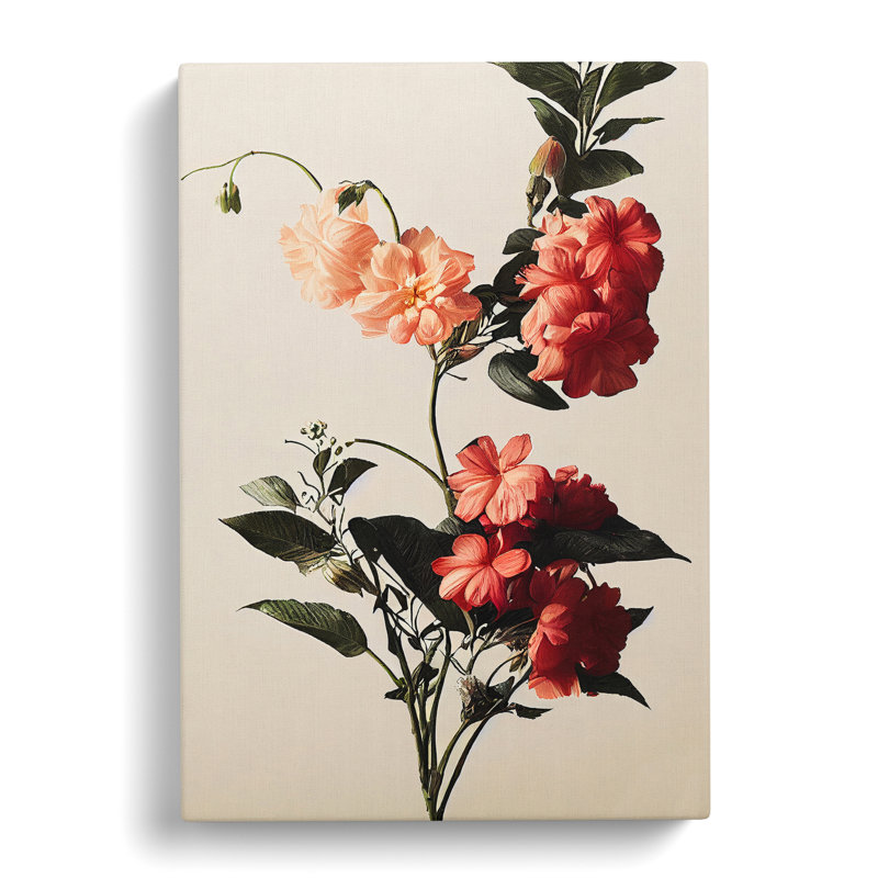 The Inspiring Flowers - Wrapped Canvas Print, 50cm H x 35cm W x 3cm D