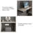 47.24"Luxury Gray Solid Wood Vanity Desk