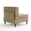 Fauteuil capitonné en velours côtelé-1283549084