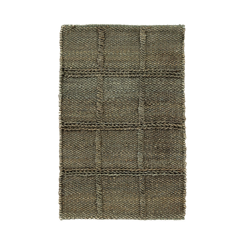 Aberdeen Handwoven Jute Accent Rug, Green, Rectangle 2' x 3'