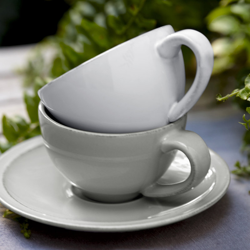 Friso Stoneware Teacup and Saucer
