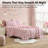 HLC.ME Pink Bows Printed Bed Sheets - 3 Piece Patterned Bed Sheet Set - Wrinkle Resistant & Soft - Fits Mattresses Up To 15 Inches Deep - Twin-121334234