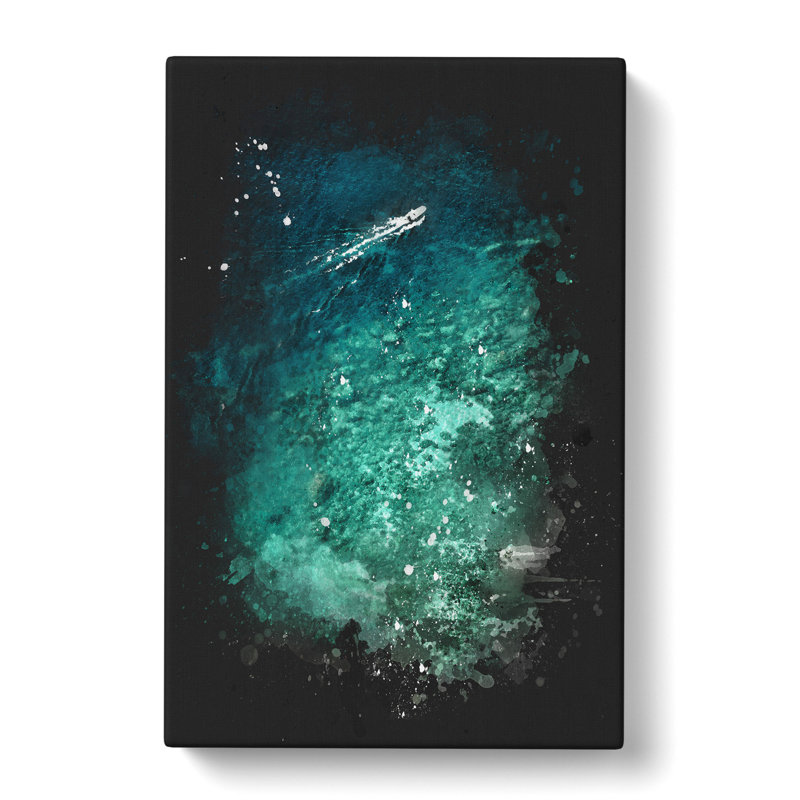 Boat Passing Capri in Italy - Wrapped Canvas, 60cm H x 40cm W x 3cm D