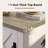 Adaija 18" W Nightstand with Charging, Farmhouse End Table with Barn Door and 3-Level Shelf Storage, Rustic Side Table with AC & USB Power Outlets for Bedroom and Living Room-1751639697