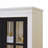 71.2'' Freestanding Pantry Cabinet With Glass Door, Farmhouse Display Cabinets With Storage, Curio Cabinet With Lattice Window-227799346