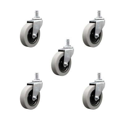 Ensemble de 5 roulettes à tige Thermoplastic Grip Ring