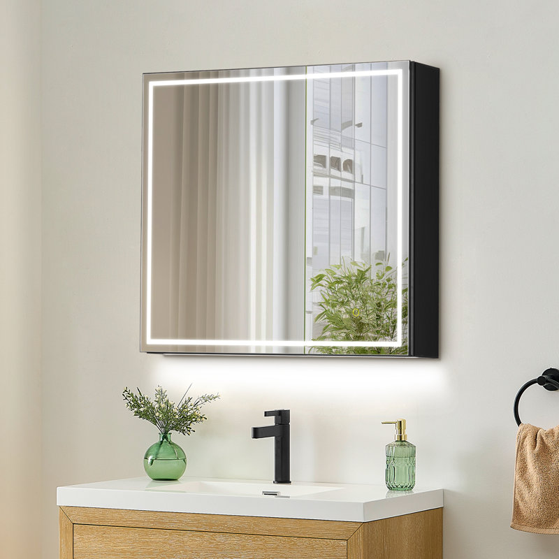 Armoire à pharmacie de salle de bain 28 po Pavone, H 28 po x l 32 po x P 5,50 po