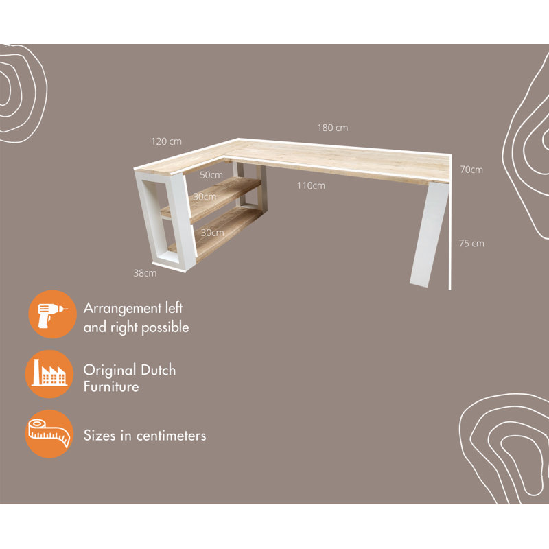 Adilet Commercial Use Rectangle Writing Desk, 75" H x 160" W x 70" D