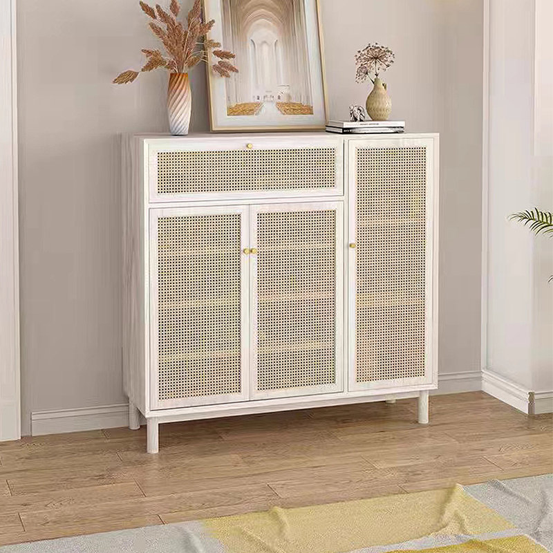 22 Pair Shoe Storage Cabinet, White