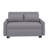 55.1" Pull Out Sleep Sofa Bed Loveseats Sofa Couch With Adjsutable Backrest And Storage Pockets, 2 Soft Pillow And USB Ports-866316348