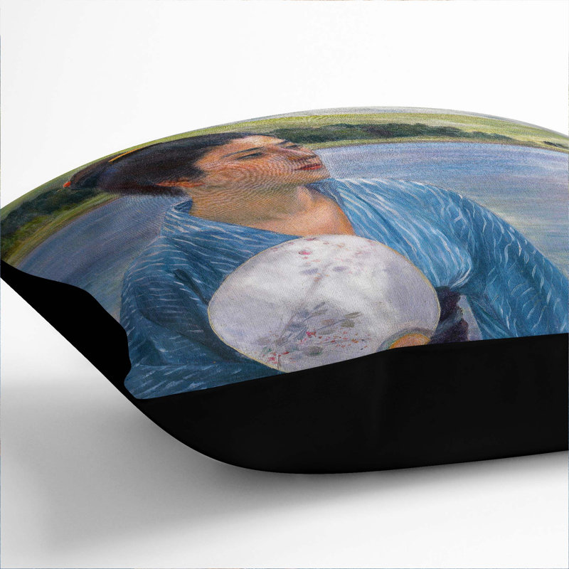 Square Cushion, 55cm H x 55cm W x 20cm D, Black