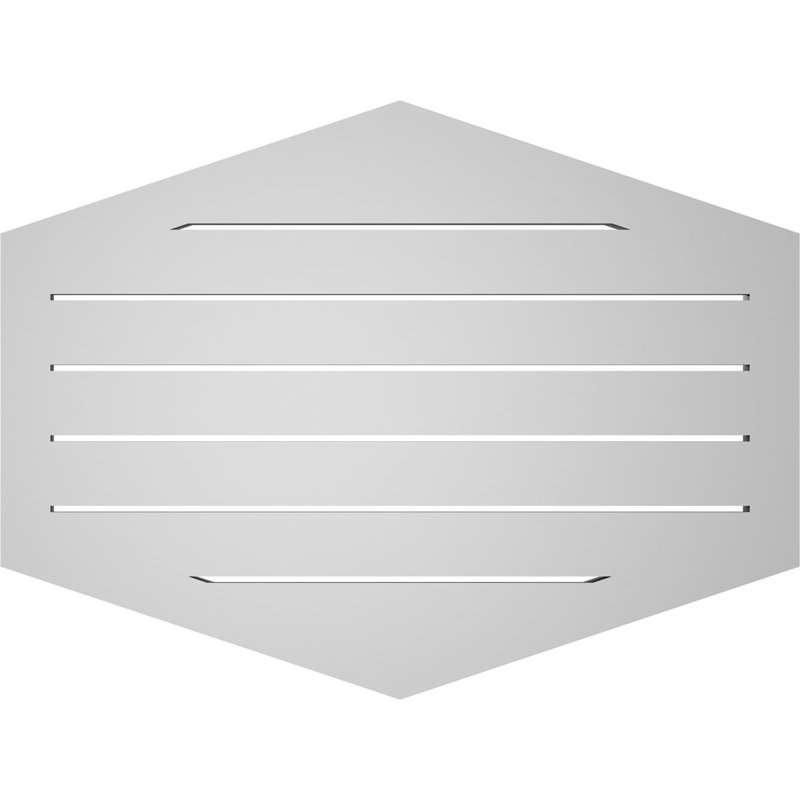 Pente verticale verticale en uréthane 4 pi, H 24 po x l 32 po x P 1,5 po