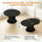 47"- 63" Extendable Round Oval Dining Table For 2-8 Person, 2-Tier Storage Kitchen Table With Dust-Proof Shelf, Black-1828094338