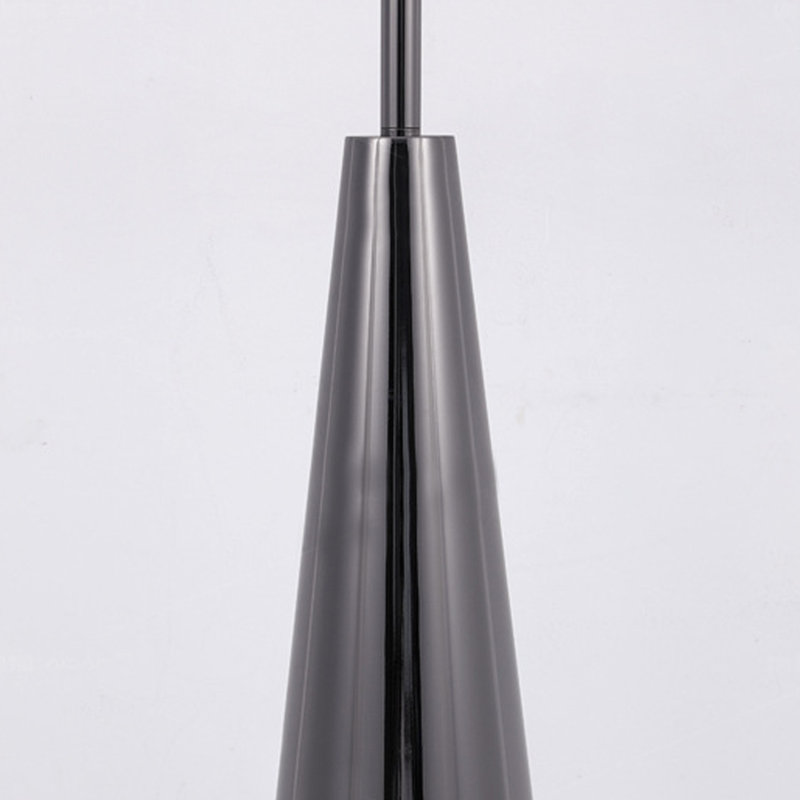 Black+Rose Gold Iron + Acrylic Free form Floor Lamps, Rose Gold
